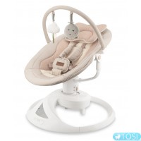 Инновационный убаюкивающий центр MoMi PEARL электронные качели для младенцев с Bluetooth, шезлонг и качели 2в1